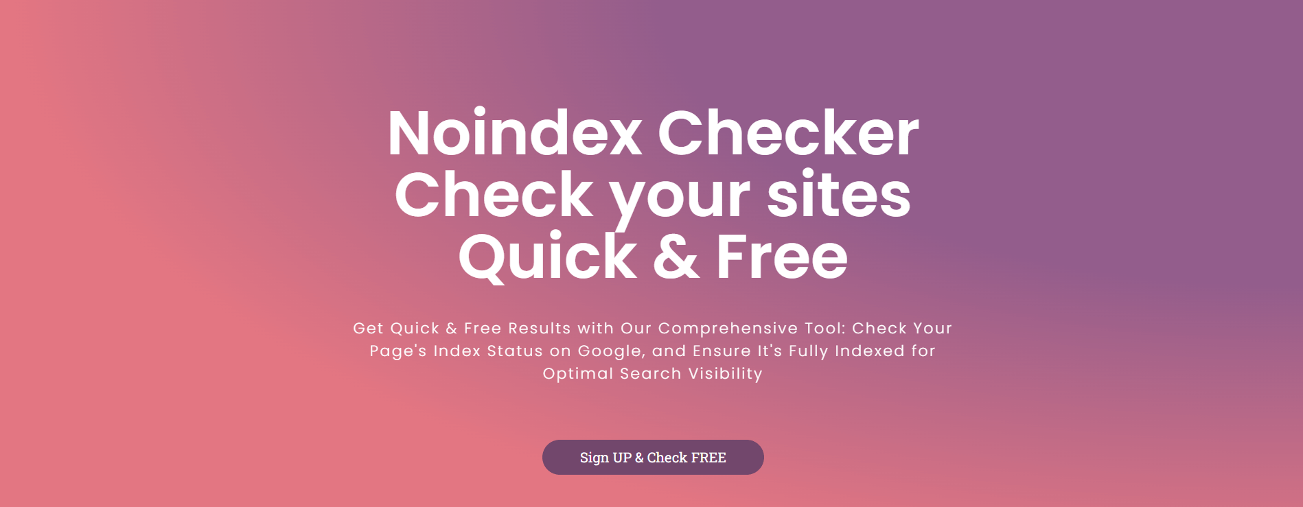 Noindex Checker - Quick & Free